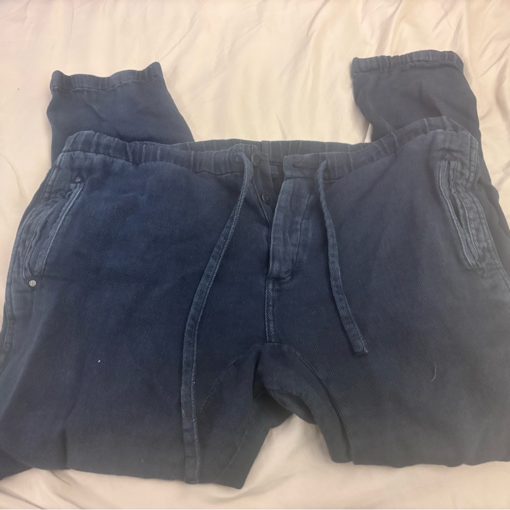 Scotch & Soda Navy Blue Relaxed Jogger Jeans